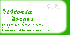 viktoria morgos business card