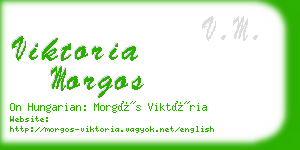 viktoria morgos business card